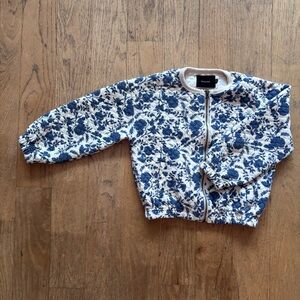 Blue Floral Kids Jacket